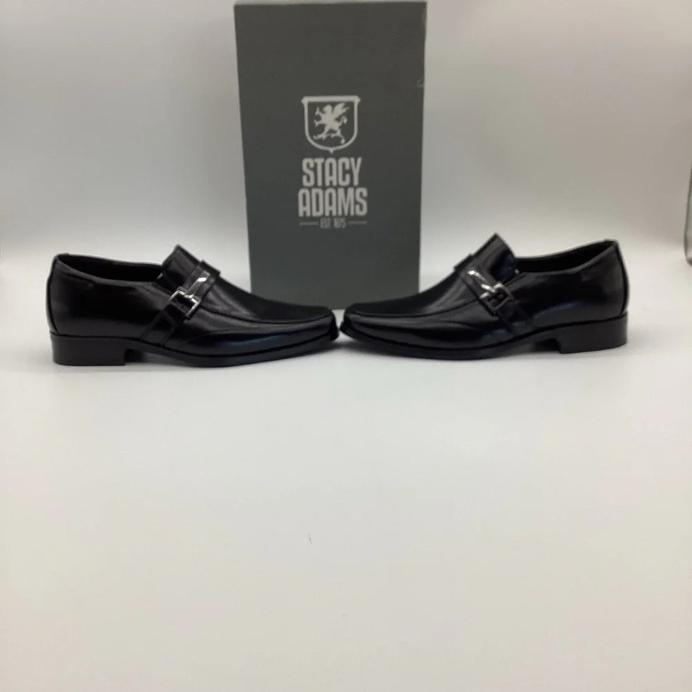 83. Stacy Adams Black Boys Dress Shoes NWT Size 3.5